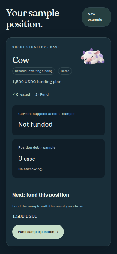 Creation is not funding